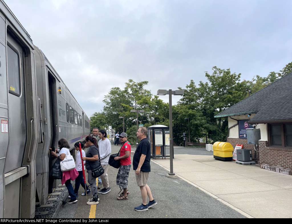 NJT Train # 1706 at Clifton Station receiving passengers 